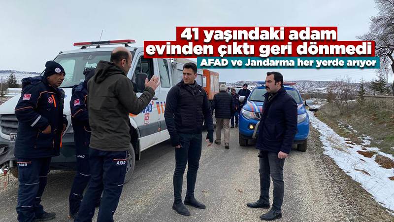 Kaybolan kişi için arama çalışması başlatıldı