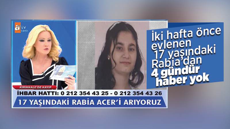 2 hafta önce evlenen Rabia kayıplara karşıtı!
