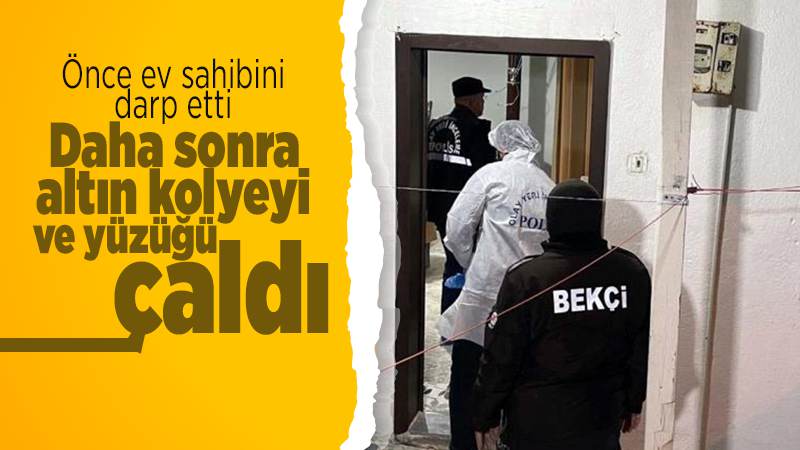 Hırsızlık zanlısının ev sahibini darbettiği iddia edildi