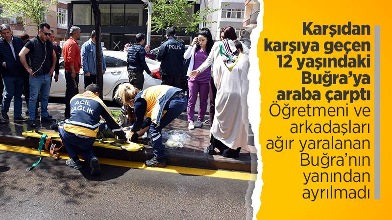  Kırıkkale'de otomobilin çarptığı ortaokul öğrencisi ağır yaralandı