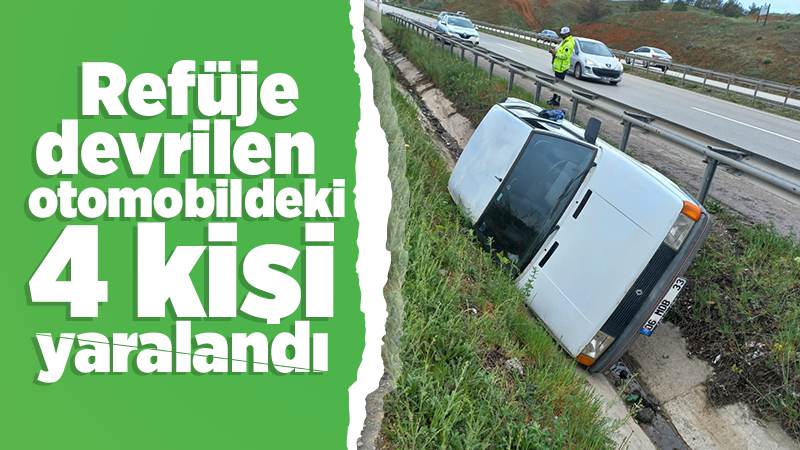 Trafik kazasında 4 kişi yaralandı