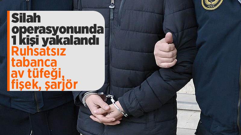 Silah operasyonunda 1 kişi yakalandı