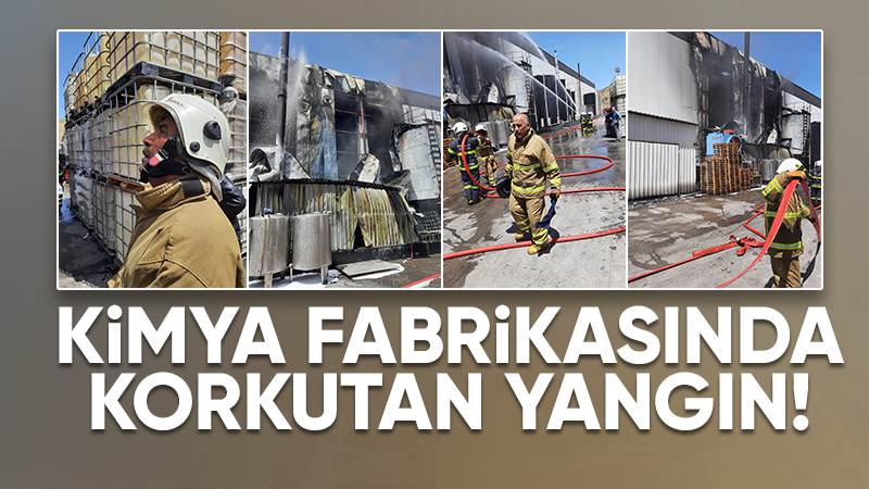Kimya fabrikasında yangın