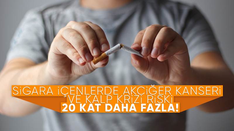 Akciğer kanserinin yüzde 80 nedeni sigara!