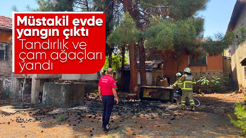 Müstakil evde çıkan yangın söndürüldü