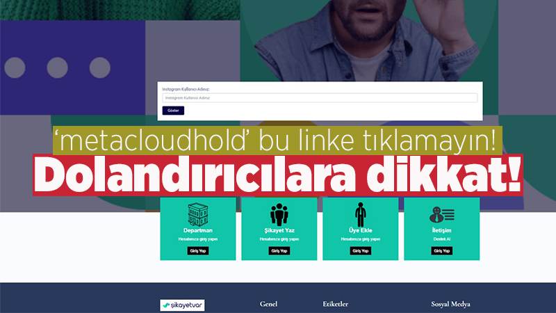 Sosyal medya dolandırıcılarına dikkat!