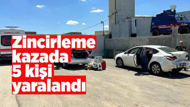 Zincirleme trafik kazasında 5 kişi yaralandı