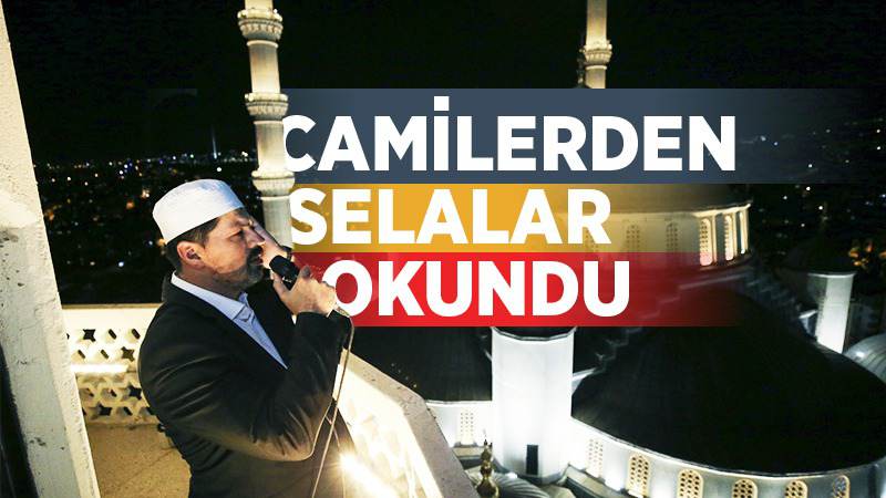 Camilerden selalar okundu 