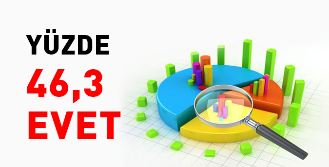 Yüzde 46,3 evet