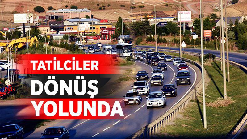 Yollarda trafik yoğunluğu başladı 