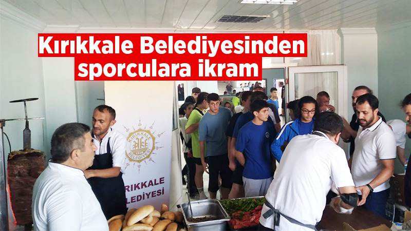 Kırıkkale Belediyesinden Sporculara İkram