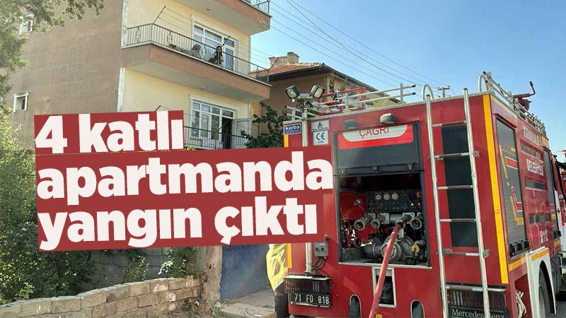 Evde çıkan yangın söndürüldü