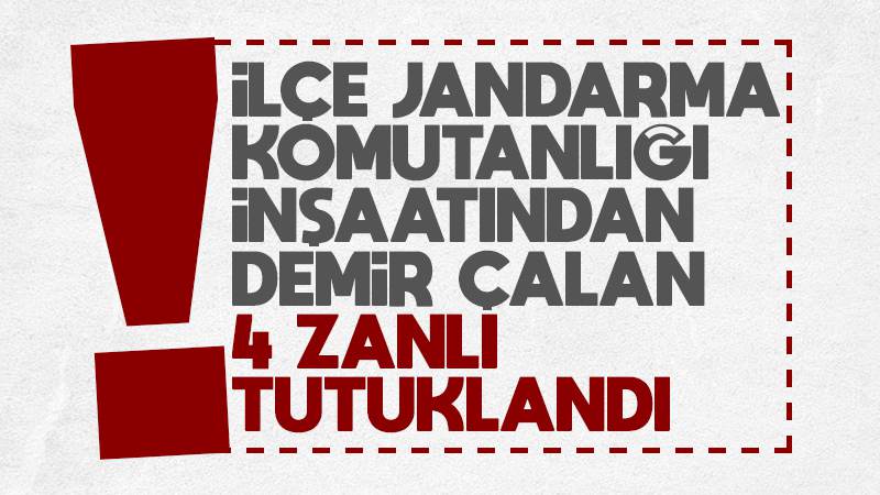 Demir hırsızları suçüstü yakalandı! 