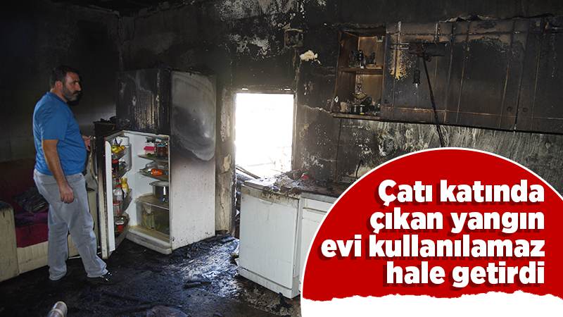 Müstakil evde yangın çıktı 