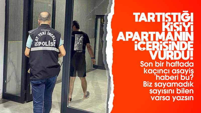 Tartıştığı kişiyi tabancayla vurdu!