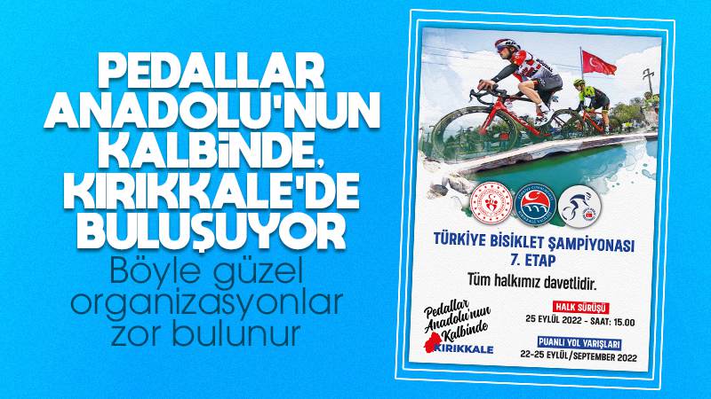 Pedallar Anadolu’nun Kalbinde, Kırıkkale’de buluşuyor 