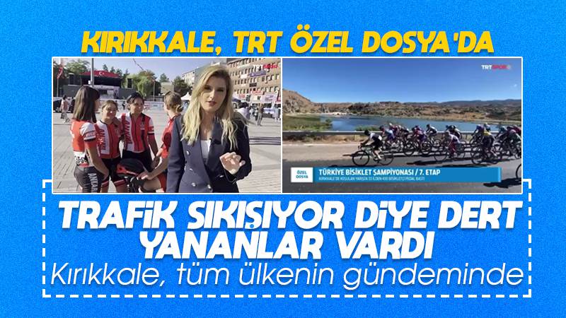 Kırıkkale’de çevrilen pedallar TRT’de 