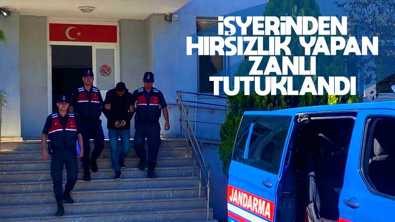 İşyerinden hırsızlık yapan zanlı tutuklandı 