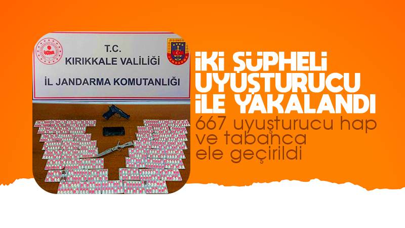  Kırıkkale'de 2 şüpheli uyuşturucuyla yakalandı