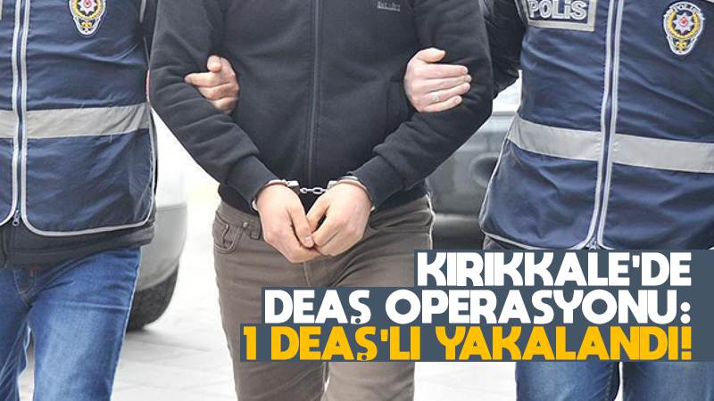 DEAŞ operasyonunda 1 kişi gözaltına alındı 
