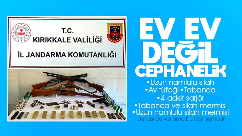 Ev değil, adeta cephanelik!