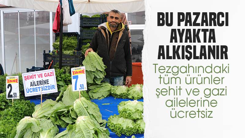 Bu pazarcı ayakta alkışlanır 