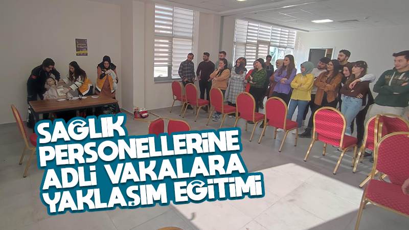 Sağlık personellerine adli vakalara yaklaşım eğitimi 