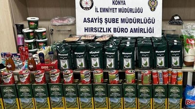 Konya'da marketlerden hırsızlık yapan çift tutuklandı