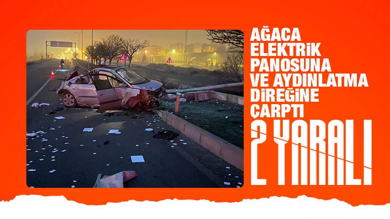 Trafik kazasında 2 kişi yaralandı