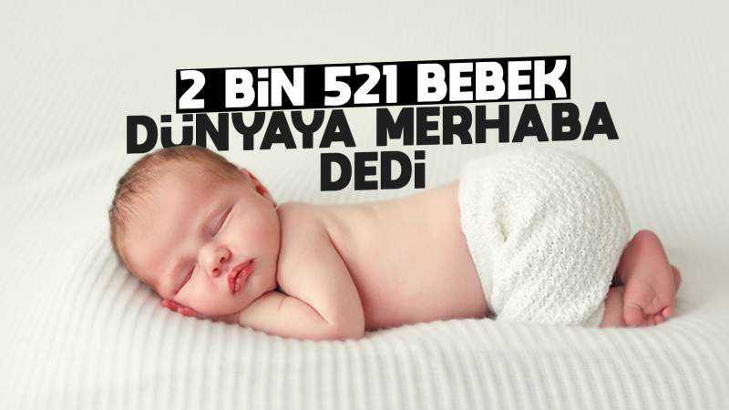 2 bin 521 bebek dünyaya ‘merhaba’ dedi 