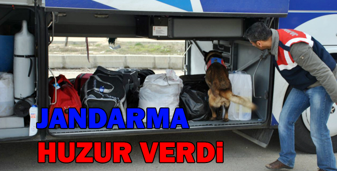 Jandarma huzur verdi
