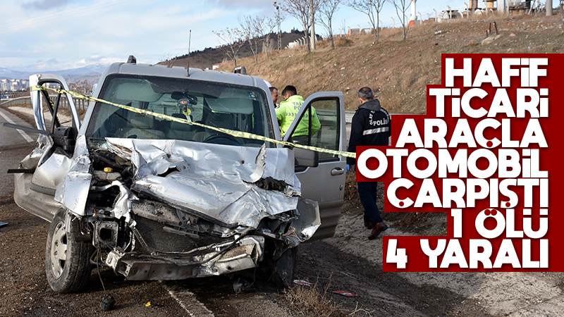 Kırıkkale'de trafik kazasında 1 kişi öldü, 4 kişi yaralandı