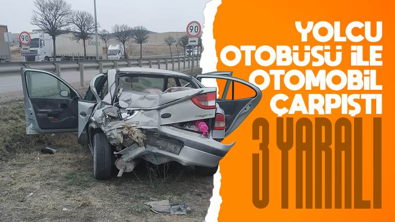Trafik kazasında 3 kişi yaralandı