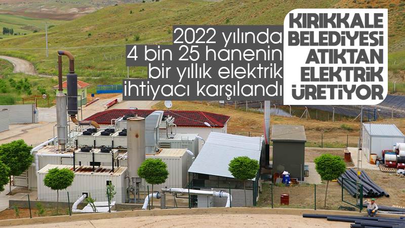 Kırıkkale Belediyesi atıktan elektrik üretiyor