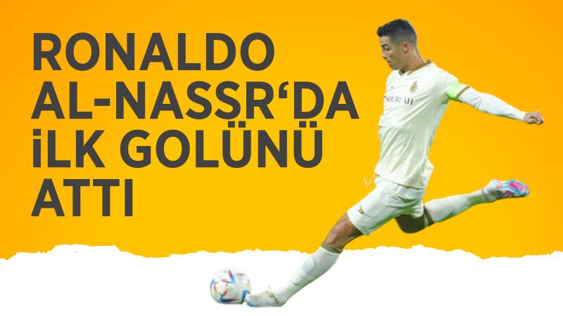 Ronaldo, Al-Nassr’da ilk golünü penaltıdan kaydetti