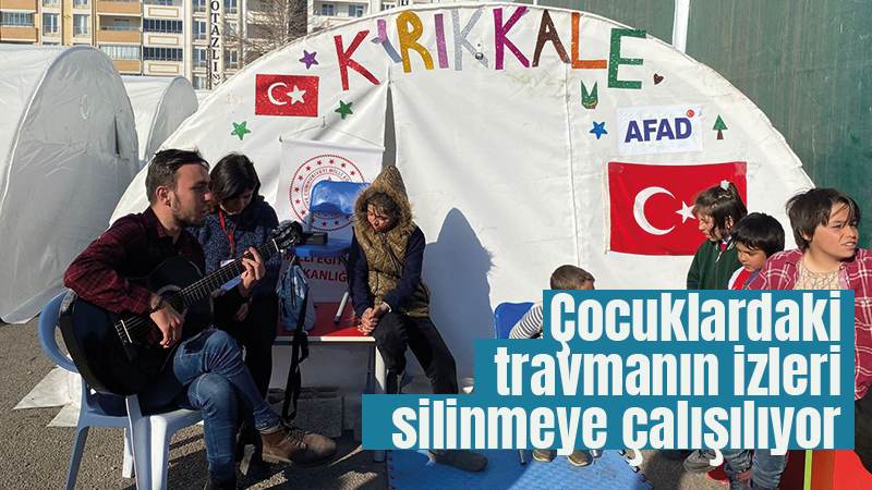 Çocuklardaki travmanın izleri silinmeye çalışılıyor