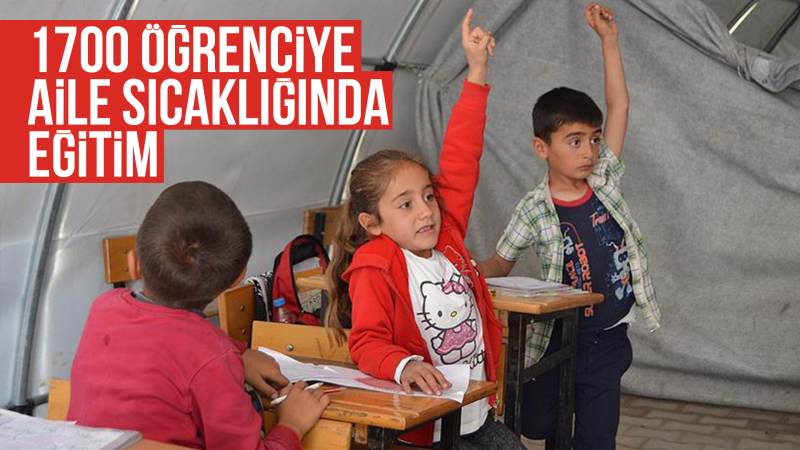 1700 öğrenciye aile sıcaklığında eğitim 