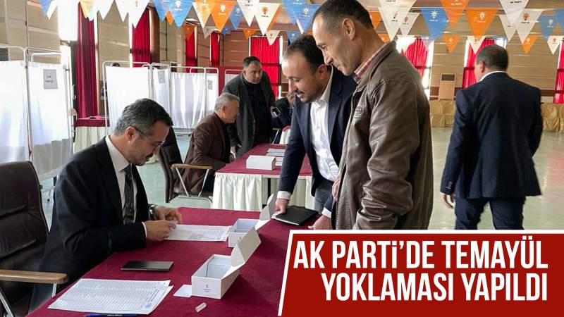 AK Parti’de temayül yoklaması yapıldı