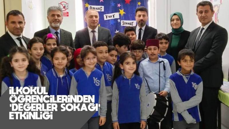 İlkokul öğrencilerinden "Değerler Sokağı" etkinliği