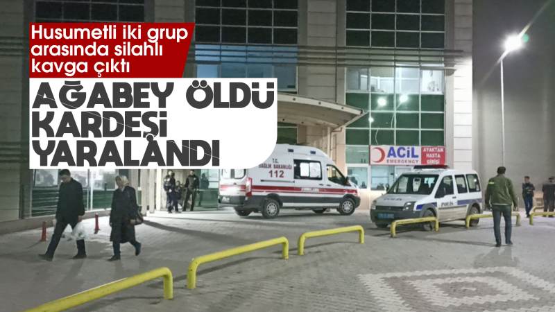 Silahlı kavgada ağabey öldü, kardeşi yaralandı
