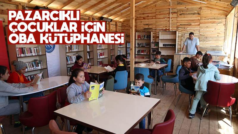 Pazarcıklı çocuklar için Oba Kütüphanesi kuruldu 