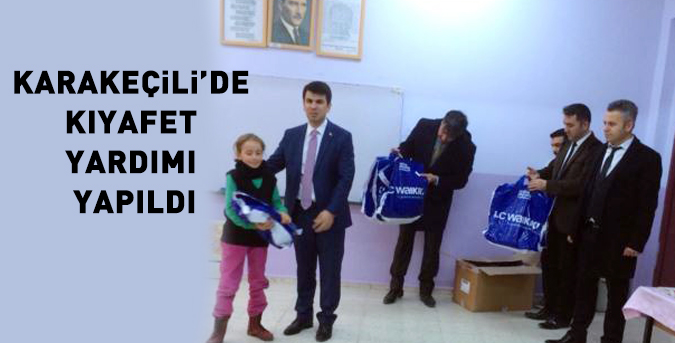 Karakeçili’de kıyafet yardımı yapıldı