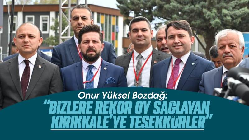 Bozdağ: “Bizlere rekor oy sağlayan Kırıkkale’ye teşekkürler”