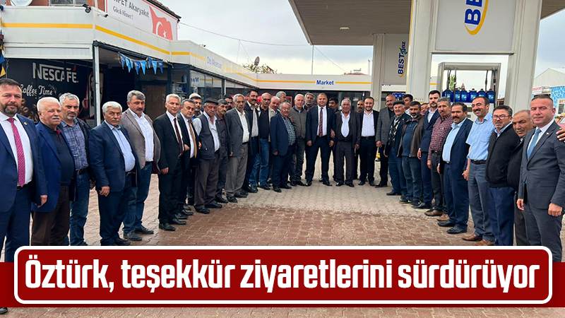 Öztürk: "Her zaman vatandaşlarımızın yanındayız"