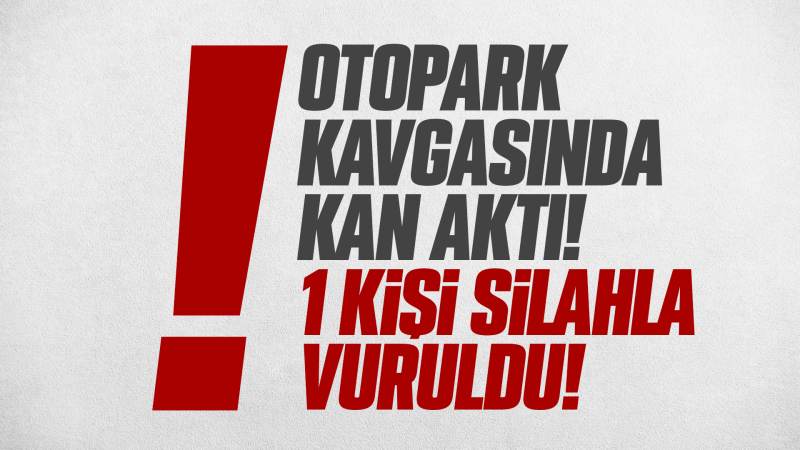 Otopark kavgasında kan aktı! 1 kişi silahla vuruldu 