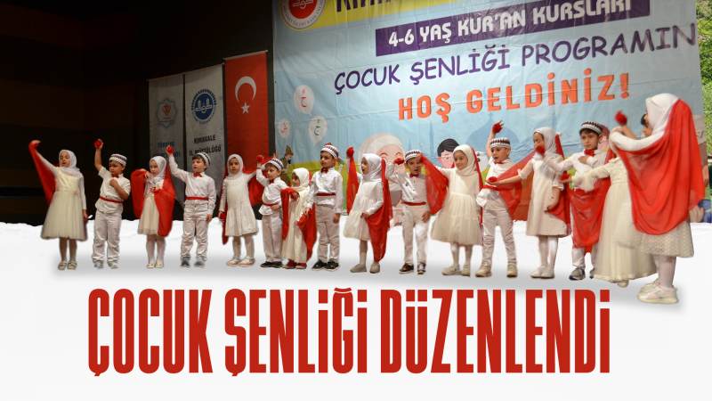 Çocuk şenliği düzenlendi