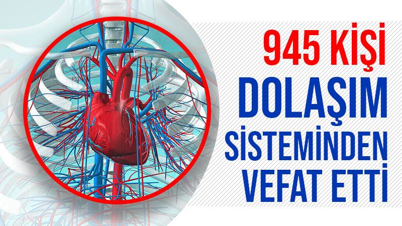 945 kişi dolaşım sisteminden vefat etti 