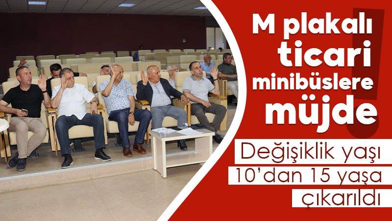 M plakalı ticari minibüslere müjde!