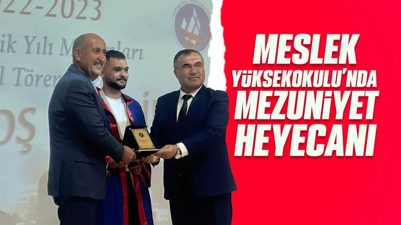 Meslek Yüksekokulu’nda mezuniyet heyecanı 