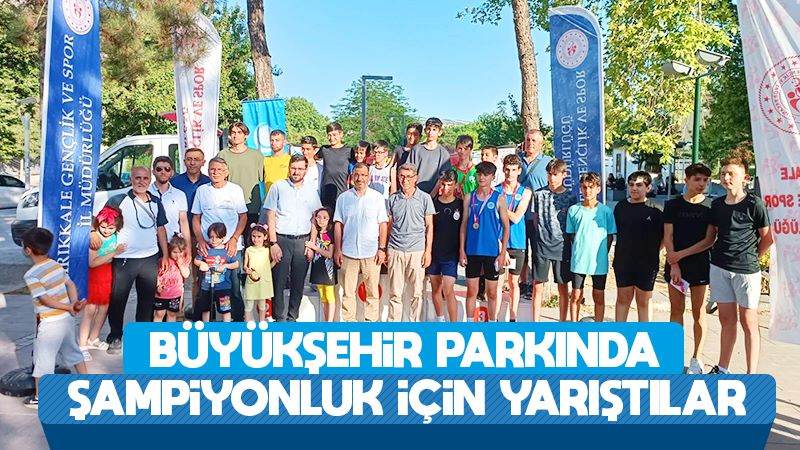 Büyükşehir Parkında şampiyonluk için yarıştılar 
